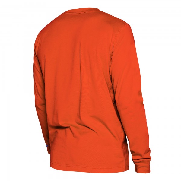 Футболка с длинным рукавом New York Knicks New Era 2024/25 City Edition - Orange