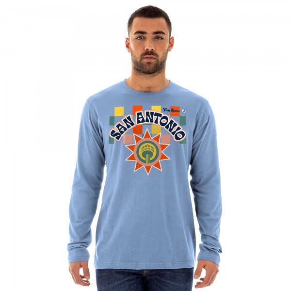 Футболка с длинным рукавом San Antonio Spurs New Era 2024/25 City Edition - Light Blue