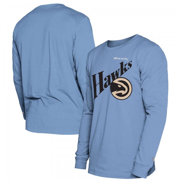 Футболка с длинным рукавом Atlanta Hawks New Era 2024/25 City Edition - Light Blue