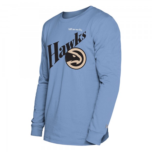 Футболка с длинным рукавом Atlanta Hawks New Era 2024/25 City Edition - Light Blue