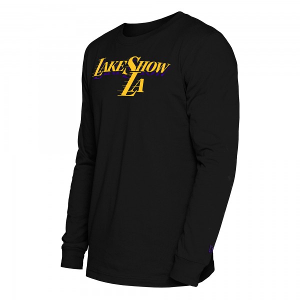 Футболка с длинным рукавом Los Angeles Lakers New Era 2024/25 City Edition - Black