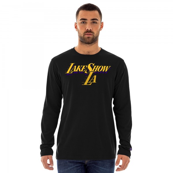 Футболка с длинным рукавом Los Angeles Lakers New Era 2024/25 City Edition - Black