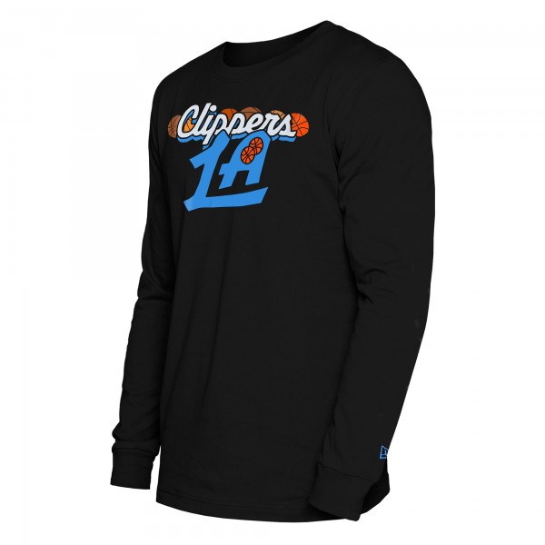 Футболка с длинным рукавом LA Clippers New Era 2024/25 City Edition - Black