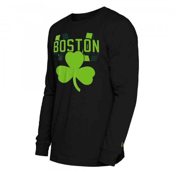 Футболка с длинным рукавом Boston Celtics New Era 2024/25 City Edition - Black
