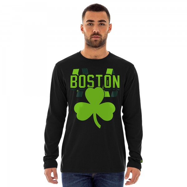 Футболка с длинным рукавом Boston Celtics New Era 2024/25 City Edition - Black