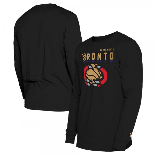 Футболка с длинным рукавом Toronto Raptors New Era 2024/25 City Edition - Black