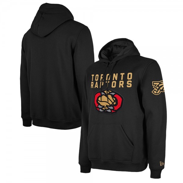 Толстовка Toronto Raptors New Era 2024/25 City Edition Chenille Heavyweight - Black