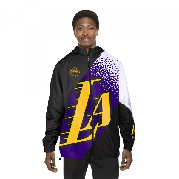 Ветровка на молнии Los Angeles Lakers New Era 2024/25 City Edition - Black