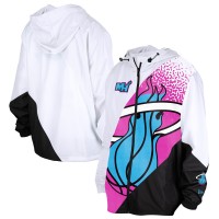 Ветровка на молнии Miami Heat New Era White 2024/25 City Edition