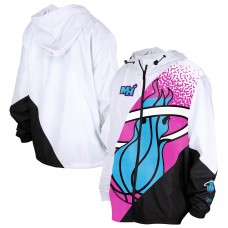 Ветровка на молнии Miami Heat New Era White 2024/25 City Edition