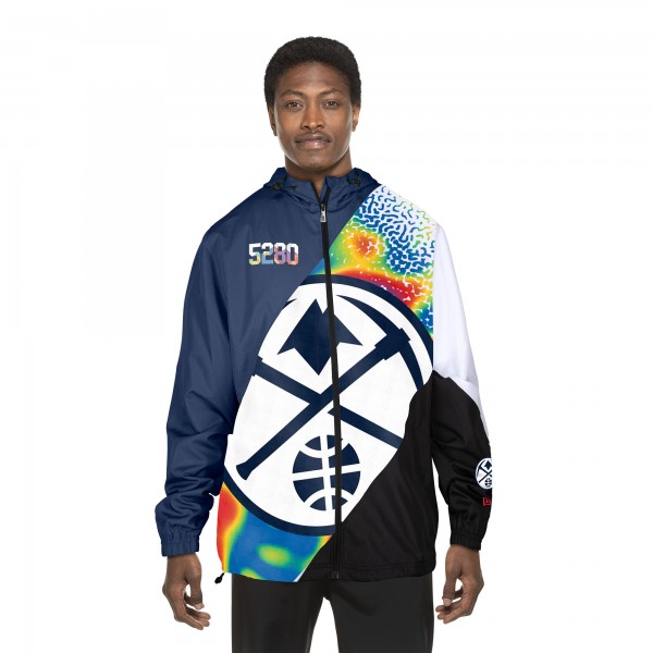 Ветровка на молнии Denver Nuggets New Era 2024/25 City Edition - Navy