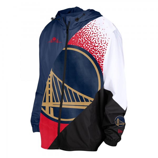 Ветровка на молнии Golden State Warriors New Era 2024/25 City Edition - Navy