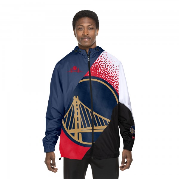 Ветровка на молнии Golden State Warriors New Era 2024/25 City Edition - Navy