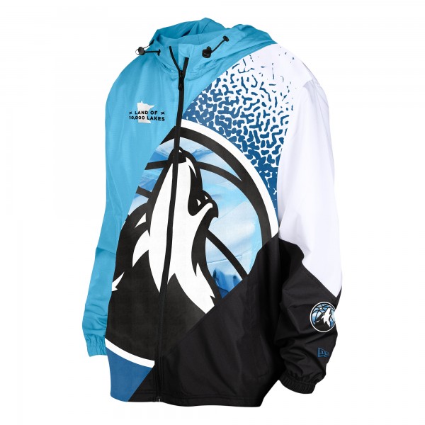 Ветровка на молнии Minnesota Timberwolves New Era 2024/25 City Edition - Blue