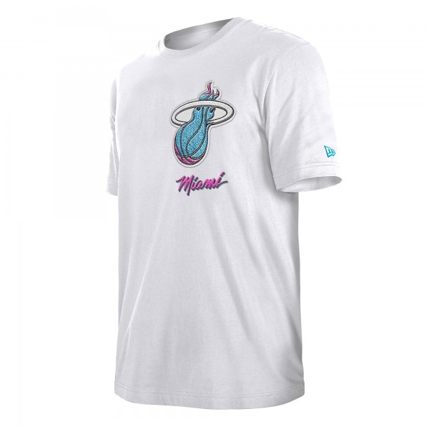 Футболка Miami Heat New Era White 2024/25 City Edition Chenille Heavyweight