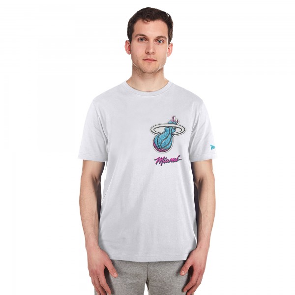 Футболка Miami Heat New Era White 2024/25 City Edition Chenille Heavyweight