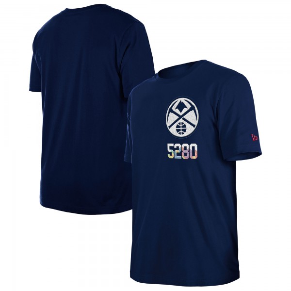 Футболка Denver Nuggets New Era 2024/25 City Edition Chenille Heavyweight - Navy