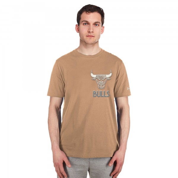 Футболка Chicago Bulls New Era 2024/25 City Edition Chenille Heavyweight - Tan