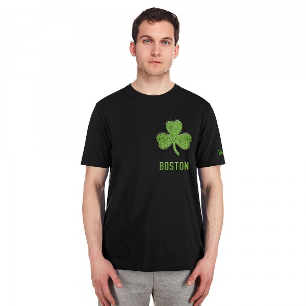 Футболка Boston Celtics New Era 2024/25 City Edition Chenille Heavyweight - Black