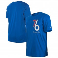 Футболка Philadelphia 76ers New Era 2024/25 City Edition Chenille Heavyweight - Royal