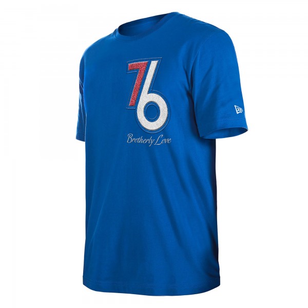 Футболка Philadelphia 76ers New Era 2024/25 City Edition Chenille Heavyweight - Royal
