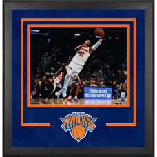 Фото с автографом Jalen Brunson New York Knicks Fanatics Authentic Deluxe Framed 16 x 20 Layup in White
