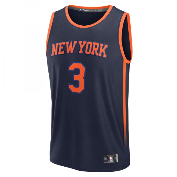 Игровая джерси Josh Hart New York Knicks Fanatics Fast Break Replica Player - Statement Edition - Navy