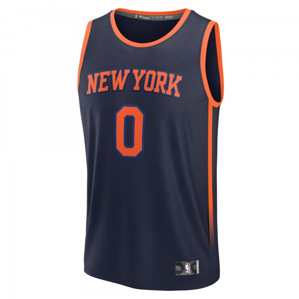 Игровая джерси Donte DiVincenzo New York Knicks Fanatics Fast Break Replica Player - Statement Edition - Navy