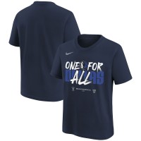 Футболка Dallas Mavericks Nike Youth 2024 NBA Playoffs Mantra - Navy