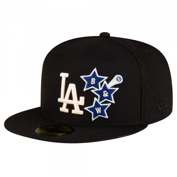 Бейсболка Bricks & Wood x Los Angeles Dodgers New Era Black 59FIFTY