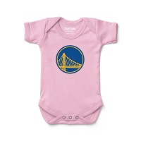 Newborn & Малышам Golden State Warriors Chad & Jake Pink Primary Logo Bodysuit