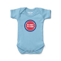 Newborn & Малышам Detroit Pistons Chad & Jake Light Blue Primary Logo Bodysuit