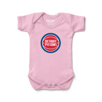 Newborn & Малышам Detroit Pistons Chad & Jake Pink Primary Logo Bodysuit