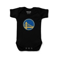Newborn & Малышам Golden State Warriors Chad & Jake Black Primary Logo Bodysuit