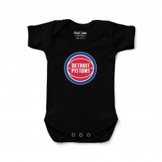 Newborn & Малышам Detroit Pistons Chad & Jake Black Primary Logo Bodysuit