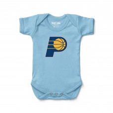 Newborn & Малышам Indiana Pacers Chad & Jake Light Blue Primary Logo Bodysuit