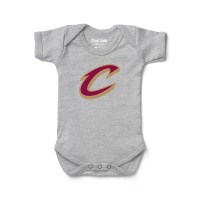 Newborn & Малышам Cleveland Cavaliers Chad & Jake Heather Gray Primary Logo Bodysuit