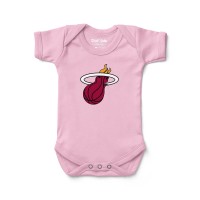 Newborn & Малышам Miami Heat Chad & Jake Pink Primary Logo Bodysuit