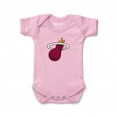 Newborn & Малышам Miami Heat Chad & Jake Pink Primary Logo Bodysuit