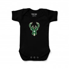 Newborn & Малышам Milwaukee Bucks Chad & Jake Black Primary Logo Bodysuit