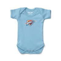 Newborn & Малышам Oklahoma City Thunder Chad & Jake Light Blue Primary Logo Bodysuit