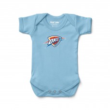 Newborn & Малышам Oklahoma City Thunder Chad & Jake Light Blue Primary Logo Bodysuit