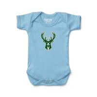 Newborn & Малышам Milwaukee Bucks Chad & Jake Light Blue Primary Logo Bodysuit