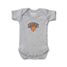 Newborn & Малышам New York Knicks Chad & Jake Heather Gray Primary Logo Bodysuit
