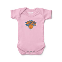 Детская New York Knicks Chad & Jake Pink Primary Logo Bodysuit