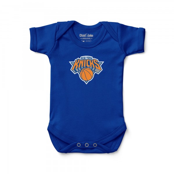 Newborn & Малышам New York Knicks Chad & Jake Royal Primary Logo Bodysuit