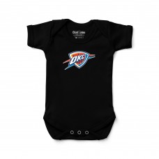 Newborn & Малышам Oklahoma City Thunder Chad & Jake Black Primary Logo Bodysuit