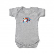Newborn & Малышам Oklahoma City Thunder Chad & Jake Heather Gray Primary Logo Bodysuit