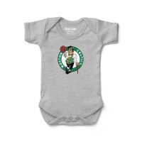 Newborn & Малышам Boston Celtics Chad & Jake Heather Gray Primary Logo Bodysuit