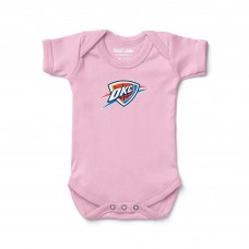 Newborn & Малышам Oklahoma City Thunder Chad & Jake Pink Primary Logo Bodysuit